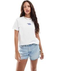 Calvin Klein - Central Script Logo T-shirt - Lyst
