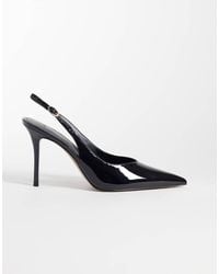 Mango - Faux Leather Slingback Heeled Court Shoe - Lyst