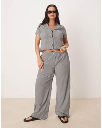ASOS - Asos Design Curve Wide Leg Pants - Lyst