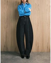 ASOS - High Waisted Barrel Leg Jeans - Lyst