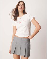 Hollister - Raglan T-shirt With Lipstick Chest Print - Lyst