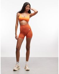 adidas Originals - Adidas Training Optime Essentials Booty Shorts - Lyst