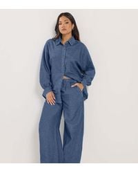 PixieGirl - Petite Pull-On Wide Leg Jeans - Lyst