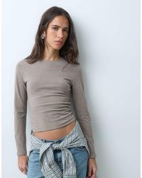 Abercrombie & Fitch - Seamless Long Sleeve Baby Tee - Lyst