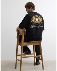 River Island - Crest Atelier Oversized Fit T-Shirt - Lyst