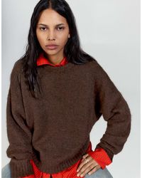 Pull&Bear - Pull regular fit à encolure bateau - Lyst