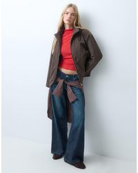 Pieces - Funnel Neck Padded Jacket With toggle Trim - Lyst