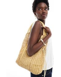Pull&Bear - – schultertasche aus rattan - Lyst