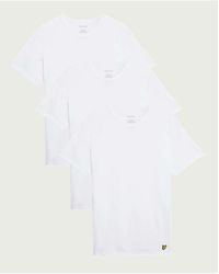 Lyle & Scott - Ss T-Shirts 3-Pack Plain T-Shirt - Lyst