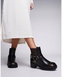 Steve Madden - – breaker – biker-stiefeletten aus leder - Lyst