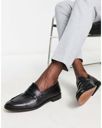 ASOS - Leather Penny Loafer - Lyst