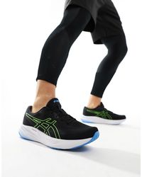 Asics - Gel-pulse 15 neutral - sneakers da corsa nere e lime elettrico - Lyst