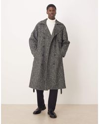 ASOS - Extreme Oversized Wool Look Overcoat - Lyst