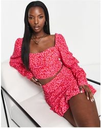 Collective The Label - Exclusive Bow Back Crop Top Co-ord - Lyst