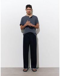 Pull&Bear - Tailored Fit Wide Leg Trousers - Lyst