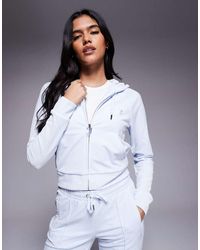 Juicy Couture - Madison Co-Ord Zip Up Velour Hoodie - Lyst
