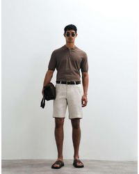 Mango - 100% Linen Slim Fit Shorts - Lyst