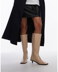 TOPSHOP - – taylor – hochwertige, kniehohe lederstiefel - Lyst