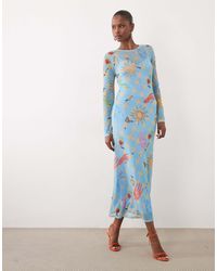 Never Fully Dressed - – langärmliges midikleid aus netzstoff - Lyst