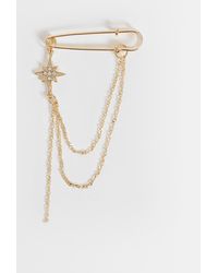 ASOS - – kette mit sicherheitsnadel-anhänger und brosche mit sternanhänger - Lyst