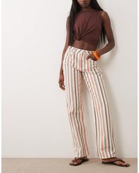 ASOS - Rechte Jeans Met Strepen - Lyst