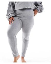 ASOS - Leggings De Estar Por Casa De Felpa Mix & Match De Asos Design Curve - Lyst