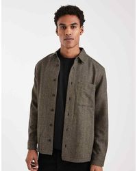 ASOS - Herringbone Overshirt - Lyst