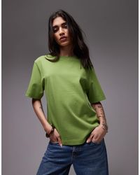 TOPSHOP - Premium Basic Short Sleeve Tee - Lyst
