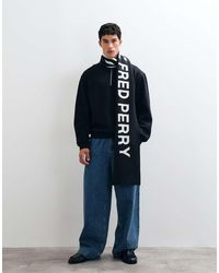 Fred Perry - Bold Text Scarf - Lyst