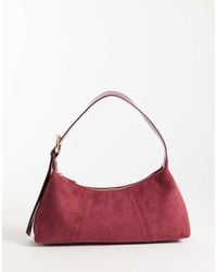 ASOS - Faux Suede Clean 90's Shoulder Bag - Lyst