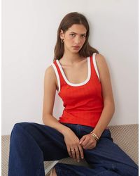 ASOS - Scoop Neck Sleeveless Vest Top - Lyst