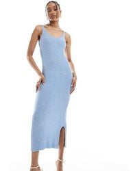 ONLY - Gebreide Midaxi Jurk - Lyst
