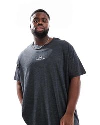 Polo Ralph Lauren - Camiseta De Corte Clásico Extragrande Con Logo De Texto En El Centro De Big & Tall - Lyst