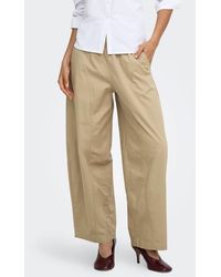 Jdy - Sima Mid Rise Barrel Fit Trousers - Lyst