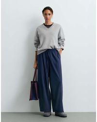 Oysho - 13% Wool Balloon Trousers - Lyst