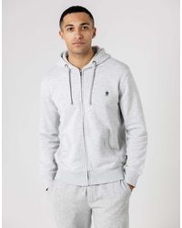French Connection - Cotton Blend Zip Hoody - Lyst