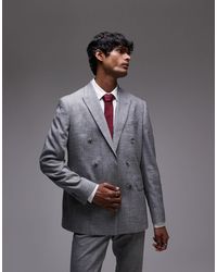 TOPMAN - Skinny Textured Suit Jacket - Lyst
