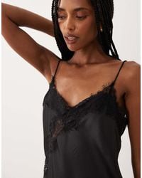 Jdy - Asymetric Cami Top With Lace Detail - Lyst