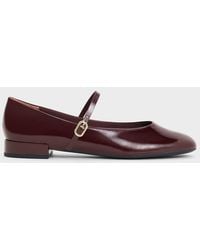 Charles & Keith - Gertrude Patent Round-Toe Mary Janes - Lyst