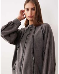 ASOS - Seamed Sweatshirt With Panel Detail - Lyst