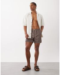 Brave Soul - Printed Swim Shorts - Lyst