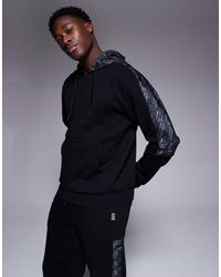 EA7 - Armani Zip Hoodie Co-Ord With Logo Tape Detail - Lyst