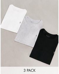 AllSaints - Tonic - confezione da 3 t-shirt - Lyst