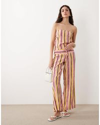 Mango - Teen Straight Trouser With Tie Waist Co-ord - Lyst
