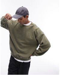 TOPMAN - Vintage Wash Sweatshirt - Lyst