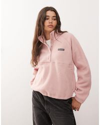 Columbia - Jasper ridge - polaire texturée avec col à boutons-pression - Lyst