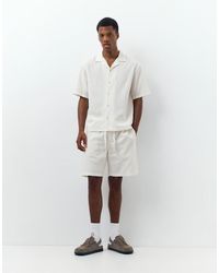 Pull&Bear - Short Van Linnenmix - Lyst
