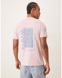 Farah - Dante Short Sleeve Graphic T-shirt With Back Print - Lyst