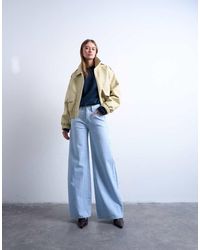 TOPSHOP - Jeans Met Wijde Pijpen En Halfhoge Taille - Lyst