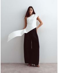ARRANGE - One Shoulder Drape Top - Lyst